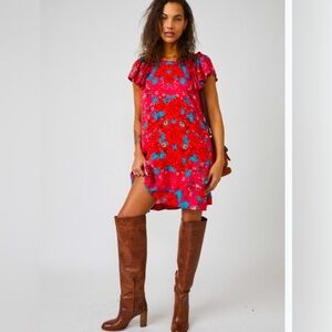 Free People Yara Printed Dress size Large